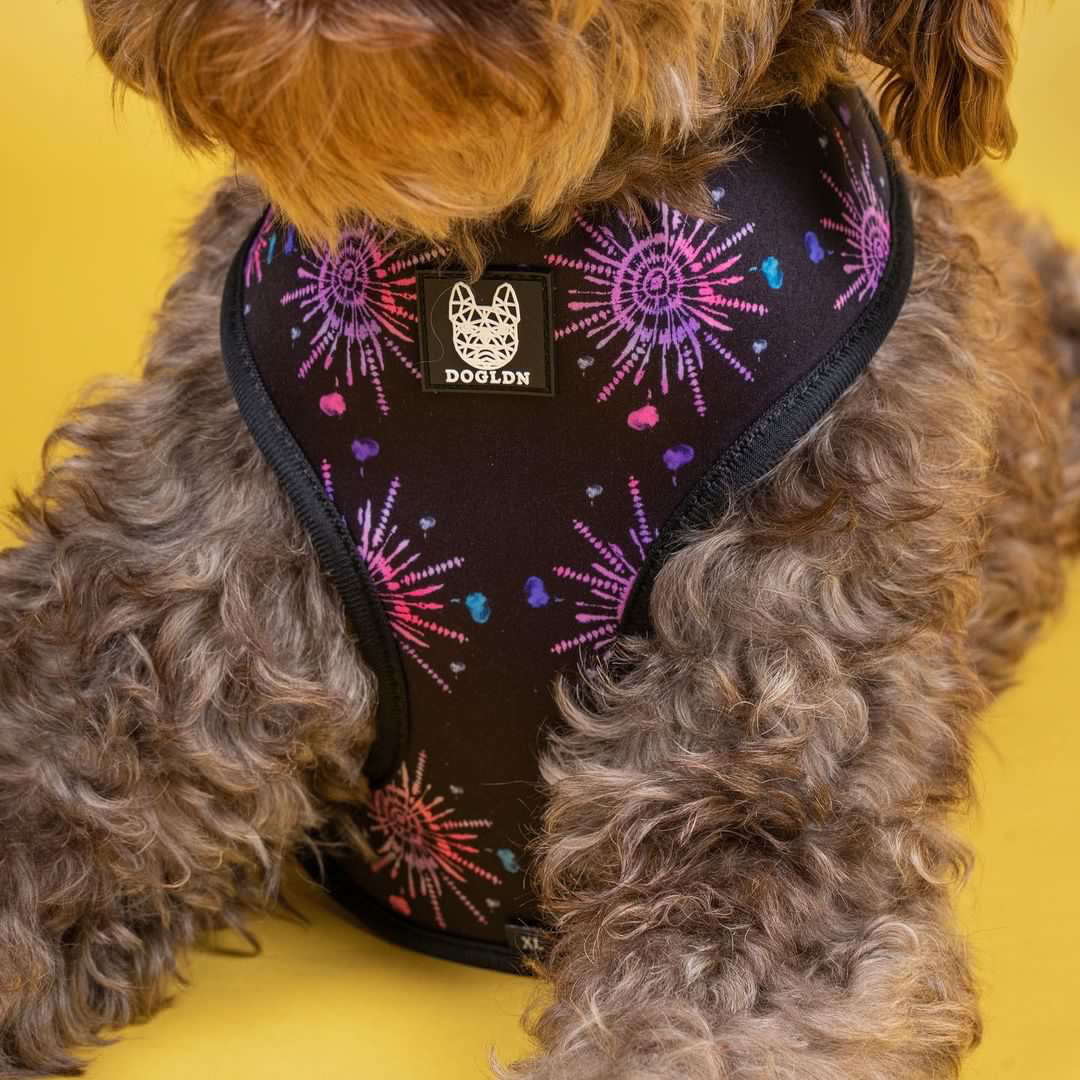 Shibori Tigris Reversible Dog Harness