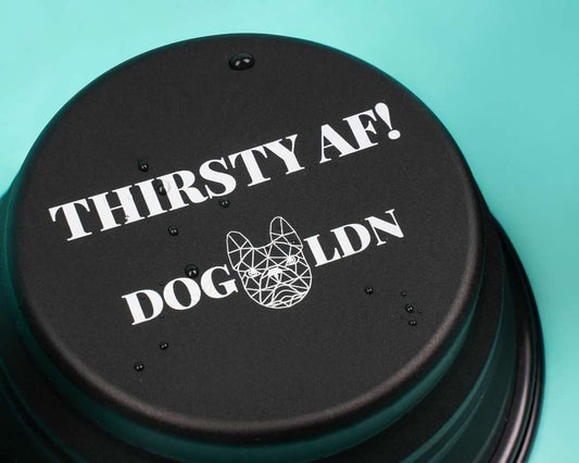 'THIRSTY AF' Collapsible Travel Bowl